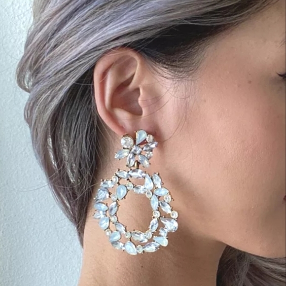 Lux White Ice Drop Earrings - Picture 3 of 3